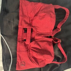 Bombshell Sportswear Red High-Impact Sports Bra